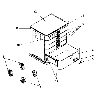 Mobile cabinet