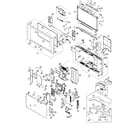 Sharp LC-32DA5U cabinet parts diagram