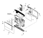 Sony DSC-T5 cabinet parts diagram