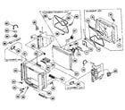Sony KV-27XBR37 cabinet parts 2 diagram
