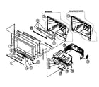 Sony KDS-55A2000 screen,cabinet assy diagram