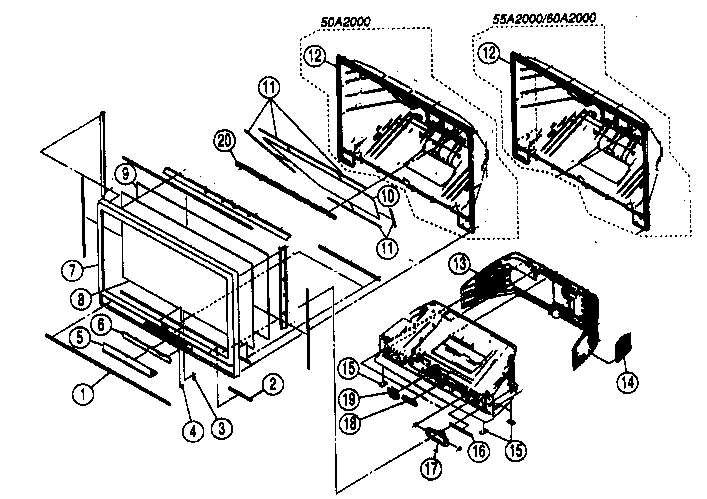 Screen,cabinet assy