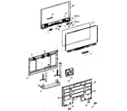 Panasonic TH-58PX60U cabinet parts diagram