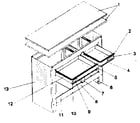 Craftsman 706597421 cabinet parts diagram