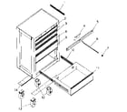 Craftsman 706599223 cabinet parts diagram
