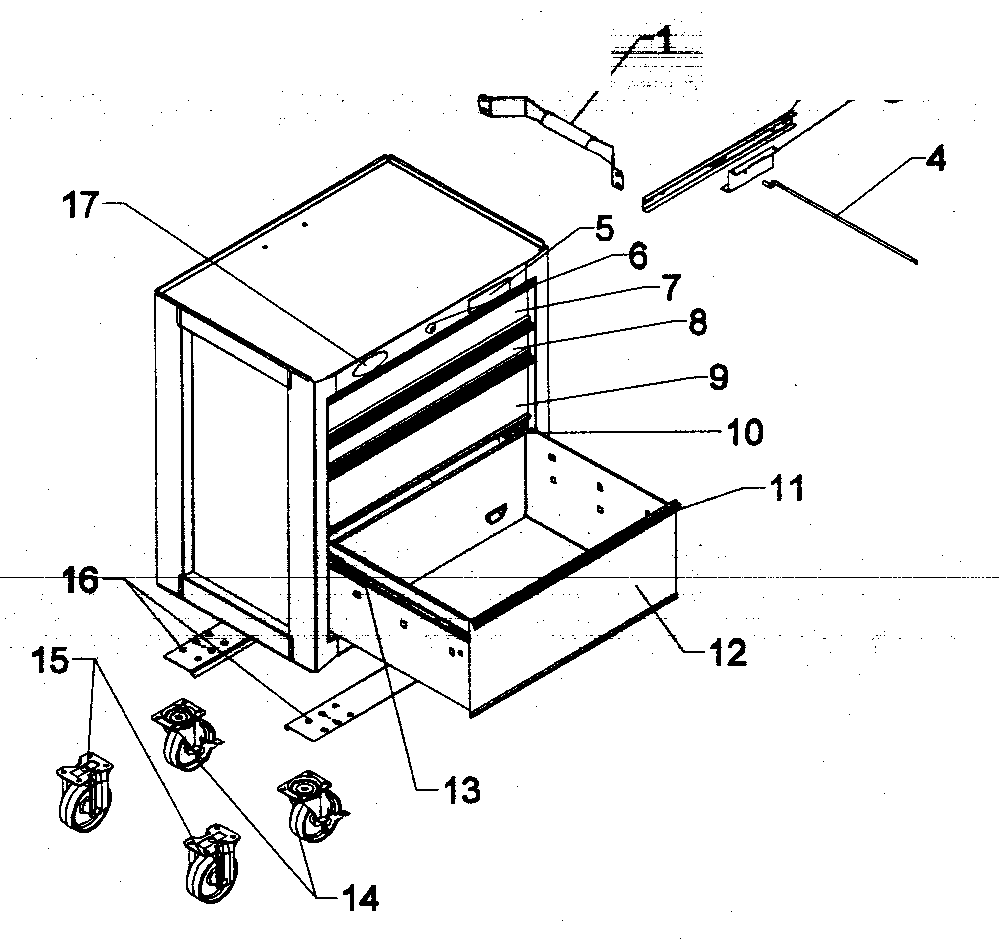 Cabinet parts