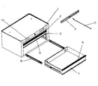 Craftsman 706650302 cabinet parts diagram