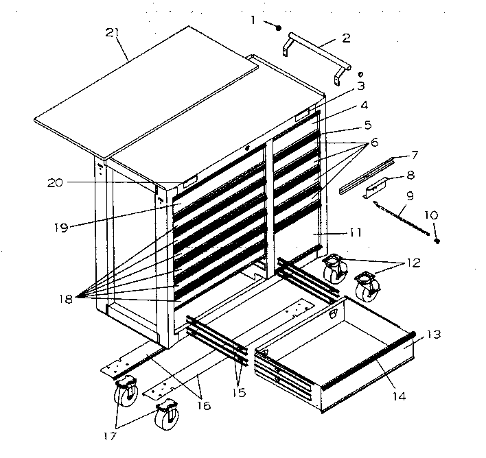Cabinet parts