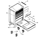 Craftsman 706619493 cabinet parts diagram