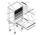 Craftsman 706619453 cabinet parts diagram