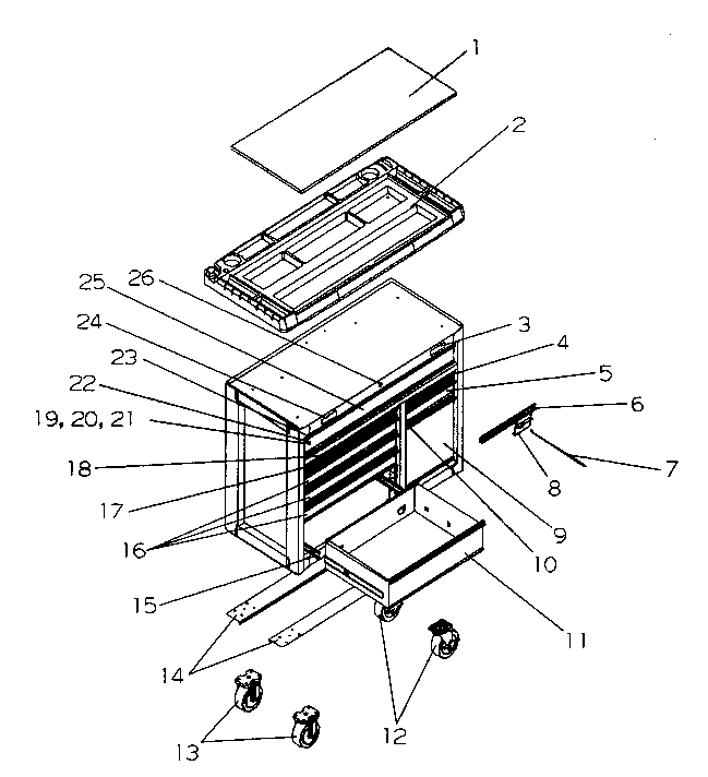 Cabinet parts