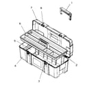 Craftsman 70659923711-20 cabinet parts diagram