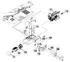 Sony KDF-46E2000 cabinet parts 3 diagram