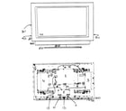 Philips 42PF9631D/37 cabinet parts diagram