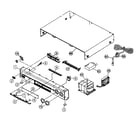 JVC RX-D205SJ cabinet parts diagram