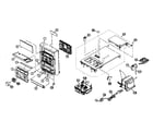 JVC UX-G70US cabinet parts diagram