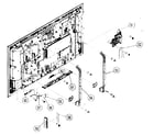 Sony KDL-40XBR2 cabinet parts 2 diagram