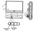 Magnavox 50ML6200D/37 cabinet parts diagram