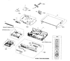 Samsung DVD-VR335 cabinet parts diagram