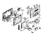 Sylvania 6620LCT cabinet parts diagram