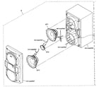 Sony SS-RG490 cabinet parts diagram