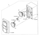 Sony SS-RG490S cabinet parts diagram