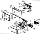 Hitachi 51F710G cabinet parts diagram