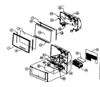 Hitachi 51F710S cabinet parts 1 diagram