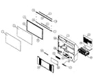 Hitachi 65F710S cabinet parts 1 diagram