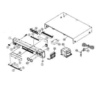 JVC RX-D411SJ cabinet parts diagram