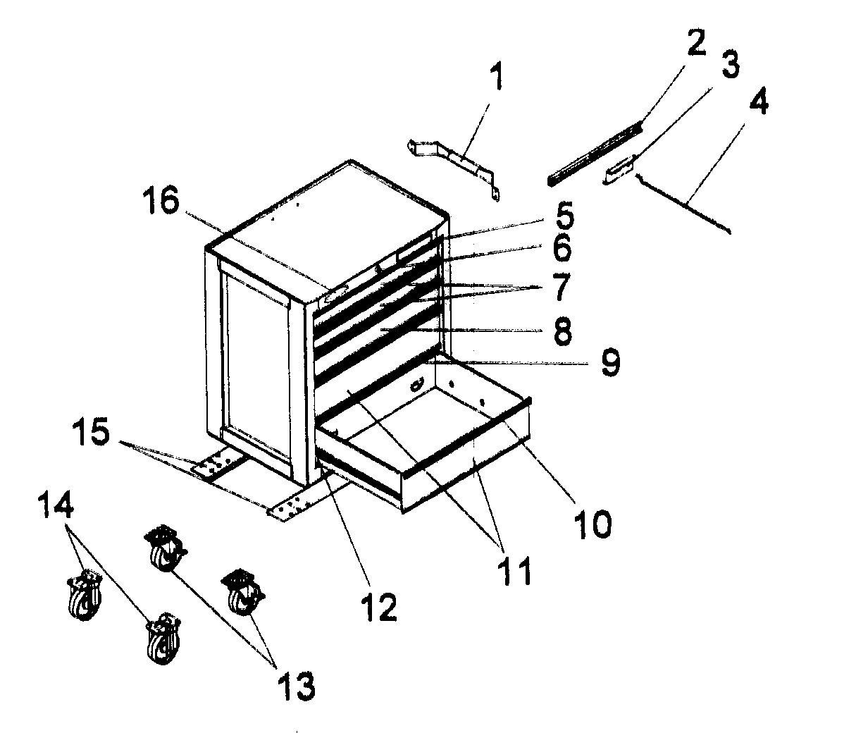 Cabinet parts