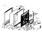 Magnavox 42MF231D cabinet part diagram