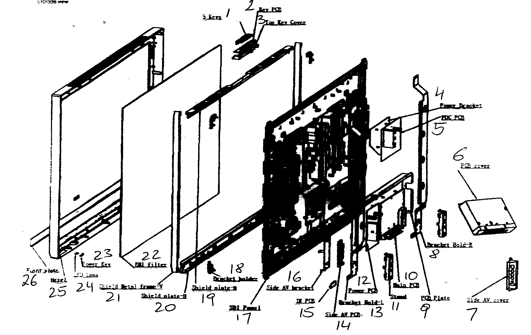 Cabinet part