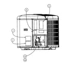 Carrier 25HPA518A0030010 outside cabinet diagram