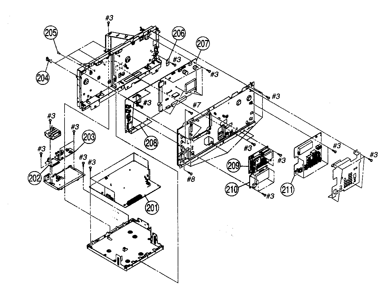 Main chassis assy