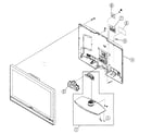 Sony KDL-V32XBR2 rear cabinet/stand assy diagram