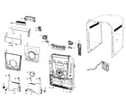 Panasonic SA-AK240P cabinet parts diagram
