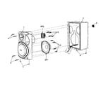 Panasonic SC-AK240P speaker diagram