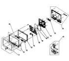 Samsung LN-R238WA cabinet parts diagram