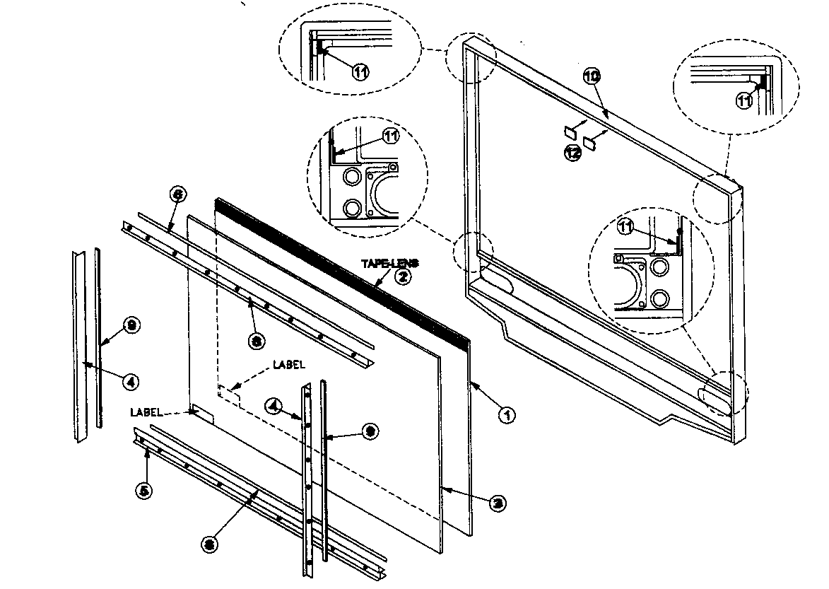 Screen assy