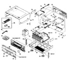 Yamaha RX-V559 cabinet parts diagram