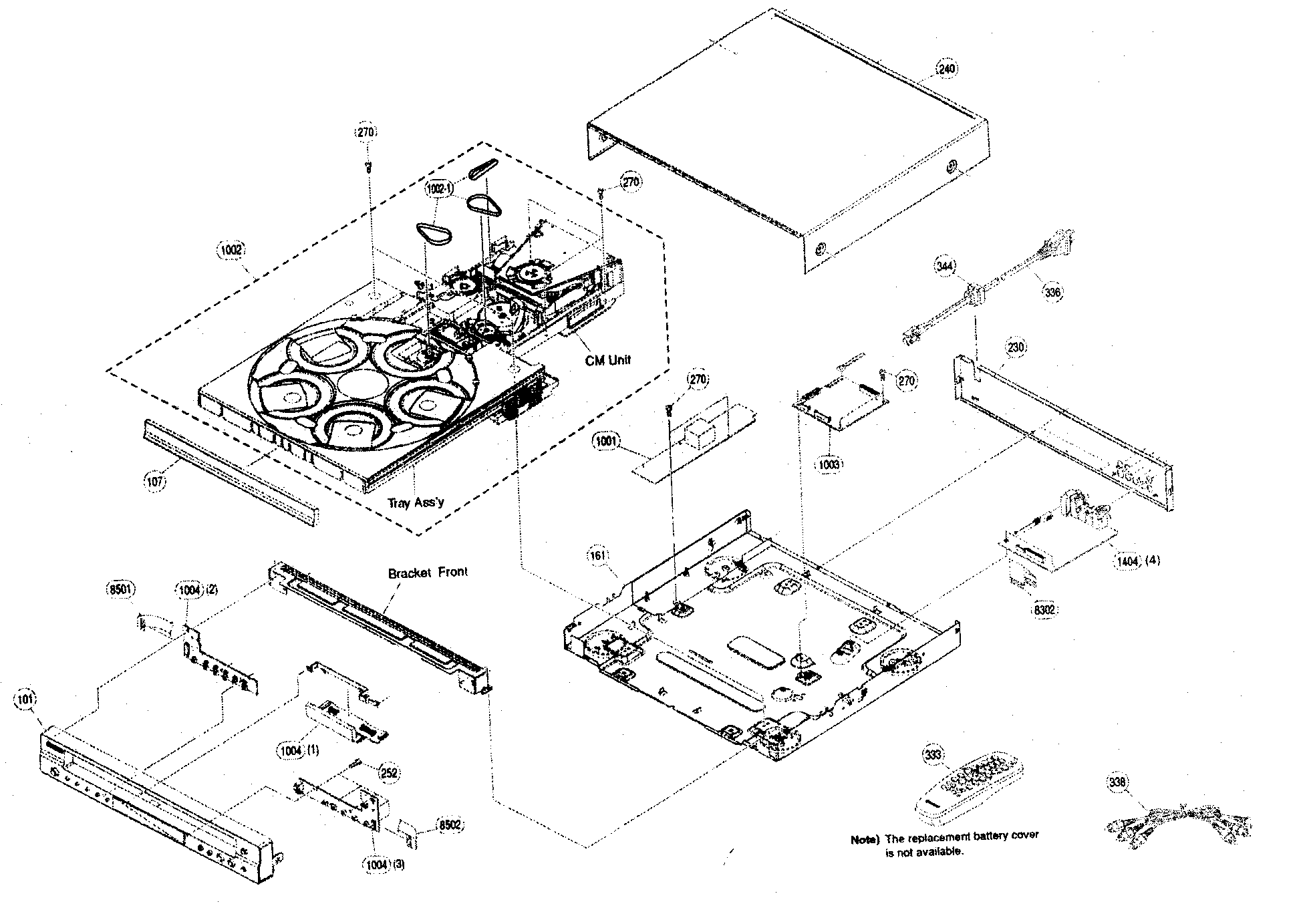 Dvd assy