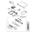 Samsung BD-P1000 cabinet parts diagram