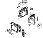 JVC GR-D244US cabinet parts 1 diagram