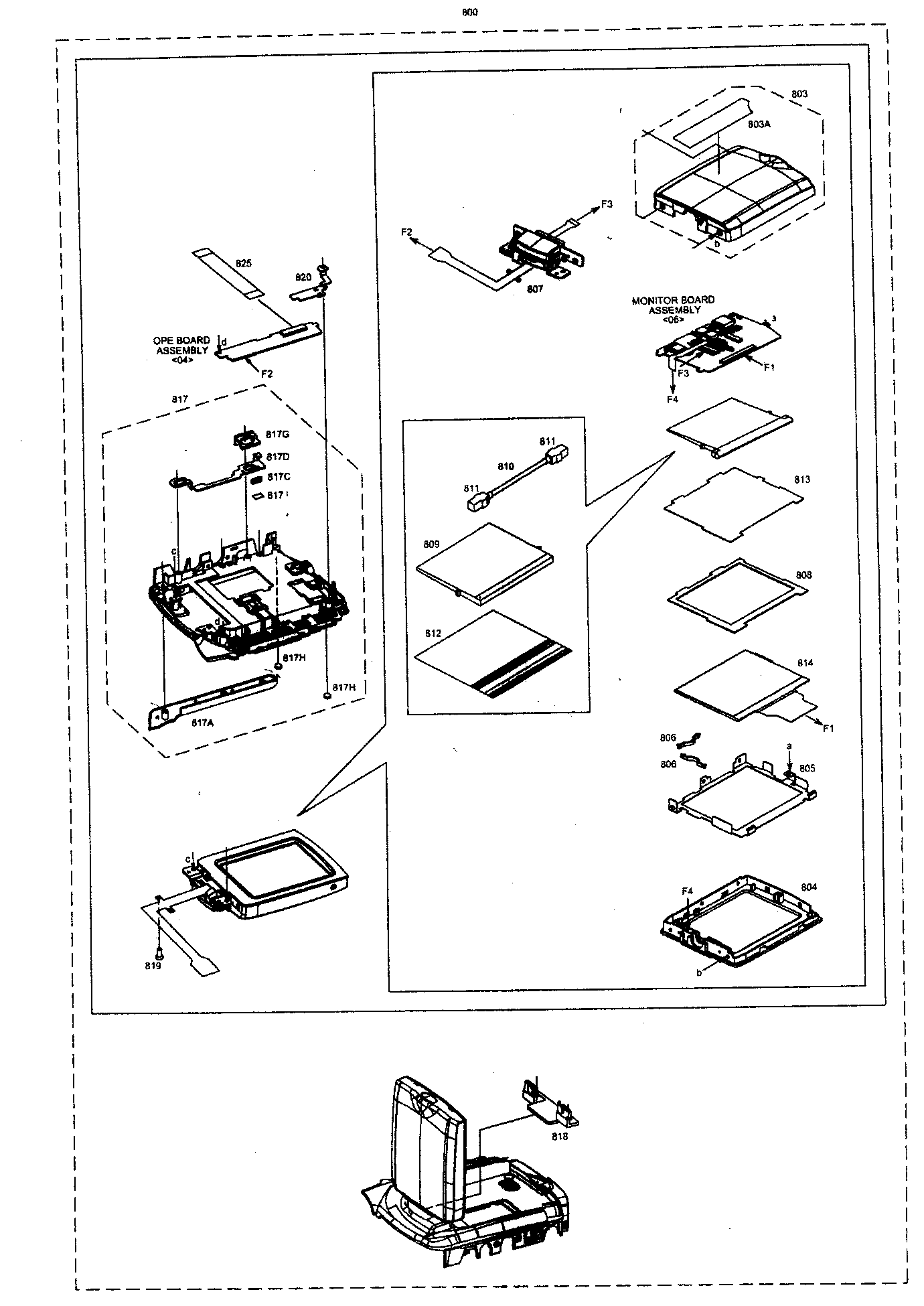 Monitor assy