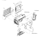 Sony DCR-SR40 cabinet parts 1 diagram