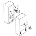Kenmore 79577306600 water/ice maker parts diagram