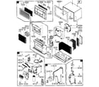 Friedrich US08B10A cabinet parts diagram