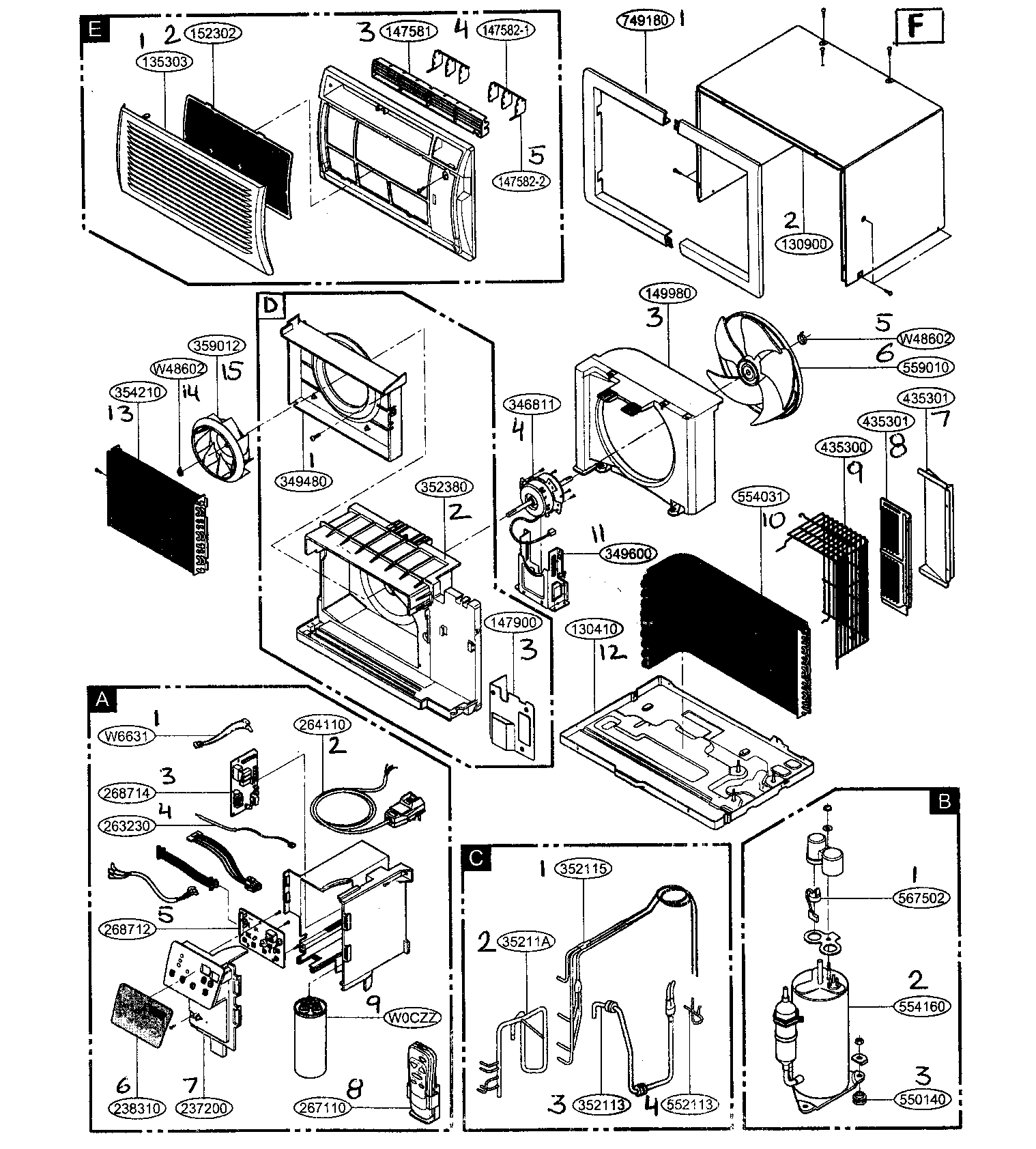 Cabinet parts