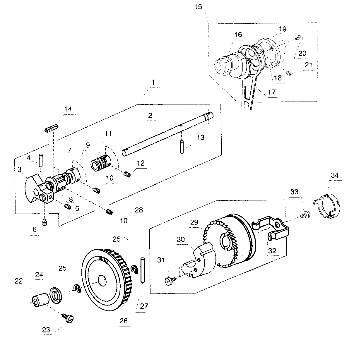 Upper shaft